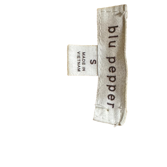 Blue Pepper Yellow cotton Women Tiered With Buttons Dress Size S NWT - Picture 9 of 9